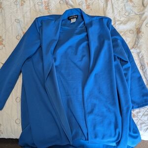 Bright Blue Dress With Built In Jacket